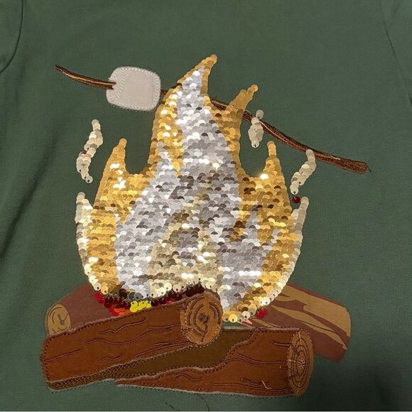 Mini Boden Campfire Sequin Shirt - Picture 4 of 5